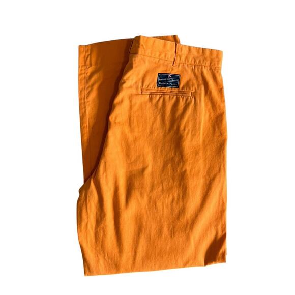 Pennington & Bailes Orange Stadium Pants Khakis Flat Front Men's 36 x 28 - Picture 1 of 9